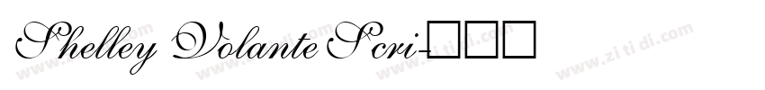 Shelley Volante Scri字体转换